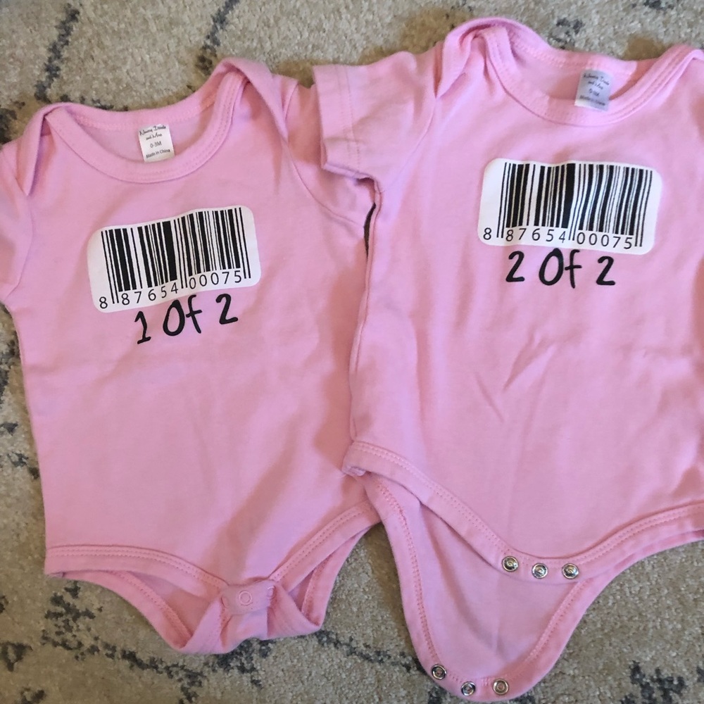 Twin girl onesies